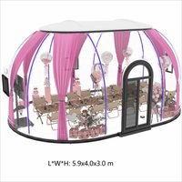 Étoile transparente chambre vacante maison dôme pour jardin extérieur Camp clair bulle glamping tente