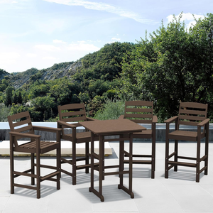Personalización Ecológico Balcón Ocio HDPE Adirondack Impermeable Patio Bar Mesas - Product Image 5