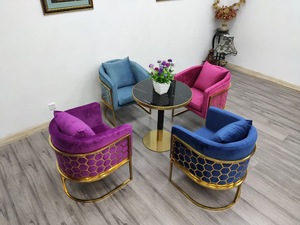 <span class=keywords><strong>Fauteuil</strong></span> lounge de luxe avec dossier en nid d'abeille, <span class=keywords><strong>fauteuil</strong></span> d'appoint en acier inoxydable pour hôtel, café, maison - Product Image 6