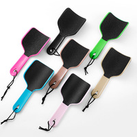 Lot de 2 râpes à pieds incurvées à long manche, double face, en plastique, pour éliminer les callosités, pour pédicure et soins des pieds