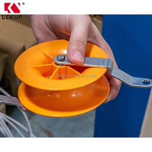 Điện áp thấp & mạng Cáp cài đặt ròng rọc với xoay Snap Hooks hai cáp ròng rọc kéo cáp ròng rọc khối thiết lập - Product Image 2