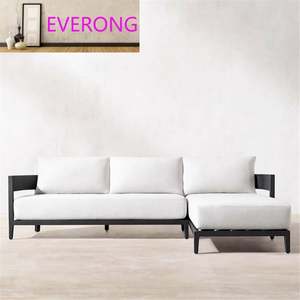 Canapé d'extérieur en métal classique de luxe à 5 <span class=keywords><strong>places</strong></span>, design simple, ensemble de canapés en aluminium, mobilier de jardin - Product Image 4