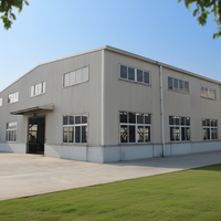 Taller tipo villa de acero ligero con oficina integrada y fábrica