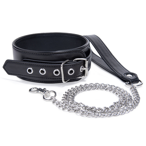 Kit de Bondage BDSM pour Couple, Collier de Cou en Cuir Imperméable, Style Punk Rock SM Fetish, pour Cosplay Esclave et Servante Métallique, Ensemble Adulte - Product Image 2