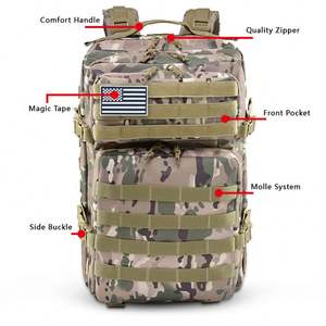 <b>45L</b> 900D Waterproof Tactical <b>Backpack</b> Camouflage Hiking Bag OEM Assault Pack Molle Pouch Fashion Camping Outdoor Activities - Product Image 4