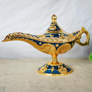Neue <span class=keywords><strong>Promotion</strong></span> Home Decoration Metall Handwerk Geschenk Emaille Handwerk verschiedene Größen Farben Antike Wunsch Aladdin Lampe Souvenir Geschenke - Product Image 3