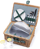 JY Australie Souvenir Alimentaire 2021 Rotin Naturel Vin Rattanwine Couvercle En Bois Cadeau Tissé Petit Panier En Osier Pour Pique-Nique Rotin