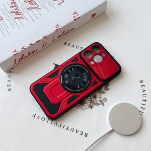 磁気リングアーマー防爆レンズスタンドキックスタンドLichicase回転カメラ360ワイヤレス携帯電話ケース - Product Image 2