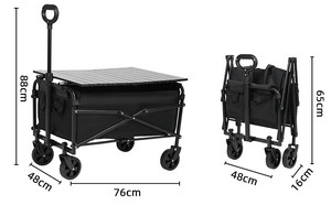 Bán Buôn Xách Tay Khu Cắm Trại 80L Có Thể Điều Chỉnh Đóng Mở Gấp Ngoài Trời Vườn Xe Đẩy Bãi Biển Dã Ngoại Có Thể Gập Lại Cắm Trại Wagon Giỏ Hàng - Product Image 2
