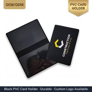 Custom Factory Supply PVC Vinyl Insurance Card <strong>Holder</strong>, Plastic Insurance Policy <strong>Document</strong> <strong>Holder</strong> - Product Image 1