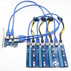 Mới thêm vào thẻ PCIe 1 đến 4 <span class=keywords><strong>PCI</strong></span> <span class=keywords><strong>Express</strong></span> <span class=keywords><strong>16X</strong></span> khe cắm thẻ Riser <span class=keywords><strong>PCI</strong></span>-E 1X để bên ngoài 4 <span class=keywords><strong>PCI</strong></span>-E khe cắm Adapter PCIe cổng nhân thẻ - Product Image 1