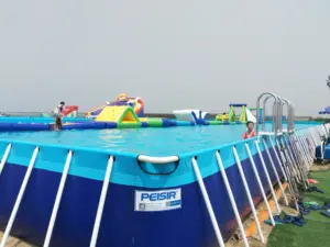 Custom Outdoor Manufacturer Sport Floating Aqua Inflatable Sea Water Park Obstacle Inflatable Water Slide For Party