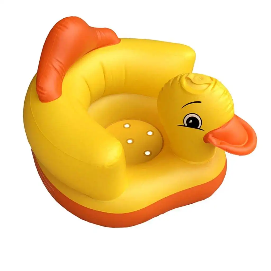 Infant Support Seat Toddler Chair for Sitting Yellow Duck Inflatable Baby Air Sofa Gifts for Baby Boys Girls