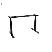 Bureau debout à double moteur 2A3, réglable en hauteur, design moderne, cadre de bureau électrique à hauteur réglable avec mécanisme de hauteur de table