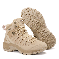 Bottes tactiques montantes transfrontalières pour sports d'hiver en extérieur, grandes tailles, chaussures de montagne unisexe, randonnée, embout en acier