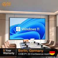 Panneau d'affichage LED COB P0.9 P1.2 P1.5 P1.8 pour salle de conférence, hall d'entreprise, mur vidéo intérieur 4K Ultra HD sans soudure, personnalisé OEM ODM