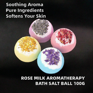 Bombas de Baño de Aromaterapia Más Vendidas, Aceite Esencial con Aroma a Leche de Rosas, Flor de Frigir, Ingredientes 100% Naturales, Hidratante, Fabricante - Product Image 2