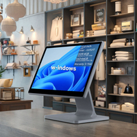Terminal de point de vente tout-en-un avec écran tactile 15,6 pouces pour la vente en gros |   Caisse enregistreuse simple/double tout-en-un