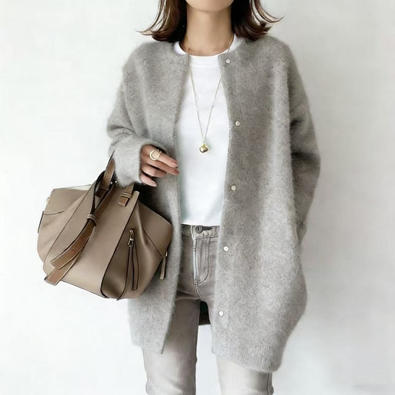 Gris clair (tissu tricoté)
