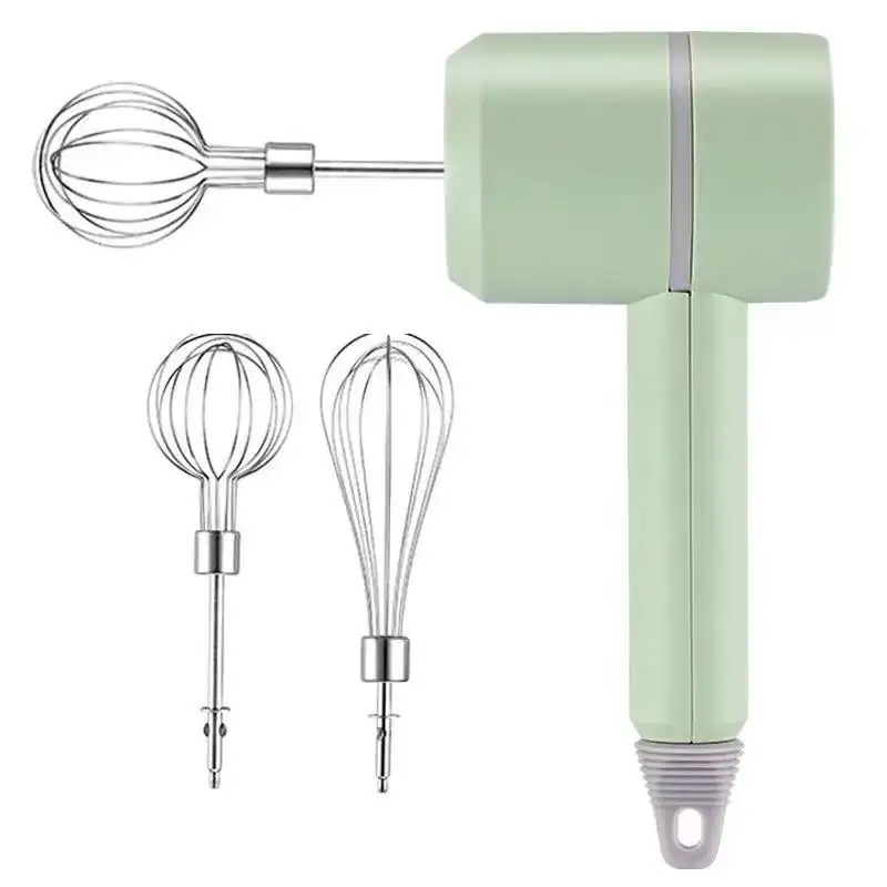 Pengocok Telur Nirkabel Elektrik Mini Otomatis Krim Pengocok Kue Bubuk Tangan Blender Mixer Makanan