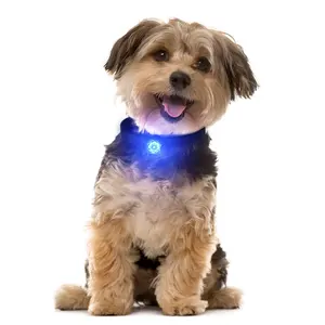 UMIONE IPX5 Waterproof Dog Lights For Night Walking USB Rechargeable Dog Tag Light Clip-On LED Color Changing Dog Harness Light