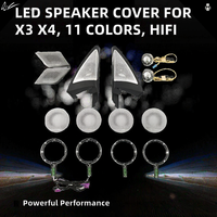 Pour les séries G01 G02 X3 X4 : Cache-haut-parleur LED pour voiture, tweeter, lumière d'ambiance, son Hi-Fi, klaxon stéréo, plaque lumineuse intérieure, haut-parleur audio