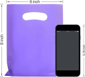Bolsa de Compras de Plástico Reciclable con Asa, Personalizada con Logotipo Impreso, de HDPE/LDPE, con Refuerzo Lateral y Troquelado - Product Image 3