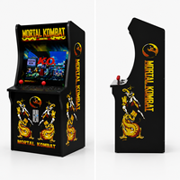 Máquina recreativa comercial de empuje de monedas para 2 jugadores, operada con monedas, versión en inglés, gabinete metálico, Mortal Kombat