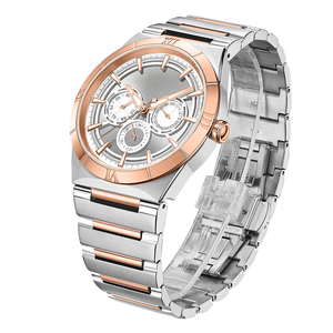 นาฬิกาควอตซ์มัลติฟังก์ชั่น Cadran Montre สีดำ กันน้ำ ระดับไฮเอนด์ สำหรับนักธุรกิจ พร้อมฟังก์ชั่นวันที่/วัน  ผลิตโดยผู้ผลิตนาฬิกาแบบกำหนดเอง - Product Image 3