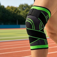 Sangle de sport Genouillère Compression pour la course à pied Cyclisme Basketball Genouillère antidérapante Fitness Nylon Genouillère