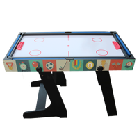 Table de jeu multifonctionnelle pliable 4 en 1 STX de 4 pieds, snooker et billard, football, tennis de table, hockey pour un usage domestique