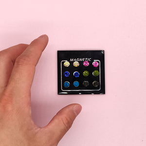 ZF Dorina-pendientes de acupresión para la <span class=keywords><strong>oreja</strong></span>, conjunto de pendientes magnéticos, con Clip de cristal, no Piercing falso - Product Image 4