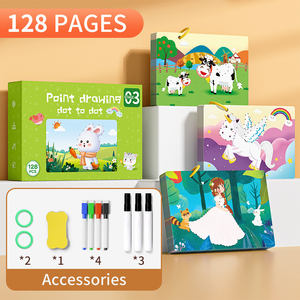 Tablero de Dibujo para Entrenamiento de Control de Lápiz para Niños, Papel Borrable para Jardín de Infancia, Educación Temprana para Niños de 2 y 3 Años - Product Image 4