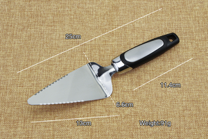 Spatola Professionale in Metallo per Formaggio, Coltello Tagliatorte in Acciaio Inox per Uso Domestico - Servizio di Torte, <span class=keywords><strong>Pizza</strong></span> e Dolci - Product Image 2