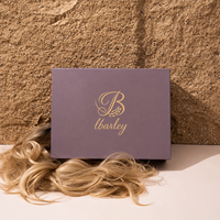 Boîte à perruque magnétique pliable personnalisée, emballage plat pour extensions de cheveux avec logo, boîte d'emballage pour perruque