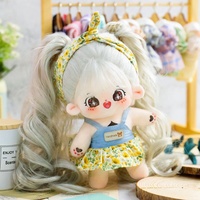 Personnalisé doux fille en peluche poupée hochet bruit petite peau de poupée douce poupée kpop personnalisée