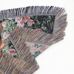 Dệt Tấm Thảm Ném Chăn Tường Treo Nghệ Thuật Thủ Công Mỹ Nghệ Jacquard Đa Năng Mềm Du Lịch Mat Ngoài Trời <span class=keywords><strong>Fringe</strong></span> Tua - Product Image 5