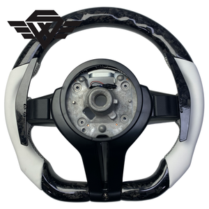 Volante Deportivo Superior Personalizado para Automóvil, de Fibra de Carbono Forjada Real, Compatible con <span class=keywords><strong>BMW</strong></span> M3 M6 F20 G38 E90 <span class=keywords><strong>320</strong></span> Upgrade - Product Image 6