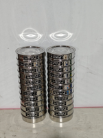 Ensemble de 12 tamis conforme à la norme ASTM E11 pour l'analyse des sols/graisses, diamètre 200 mm. Machine de laboratoire en acier inoxydable 20mm-4.75mm pour essais de béton 1