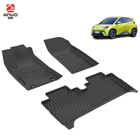 Ensembles complets de protections de dossier de siège auto, tapis de coffre et tapis de sol en TPE pour BYD Seagull 2023-2025