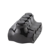 Connecteur de câblage électrique double face homologué UL BAREP, 4 ports, 4-14 AWG, cosses mécaniques isolées multi-branches pour épissure de câble d'alimentation