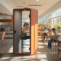 Nouvelle cabine de travail insonorisée élégante, préfabriquée, modulaire, à montage rapide, écologique, pour bureau à domicile