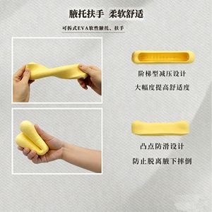 Aluminum Alloy Underarm <b>Crutches</b> Lightweight <b>Walking</b> Stick For Elderly Disabled Mobility Aid With Triangular Stability Design - Product Image 2