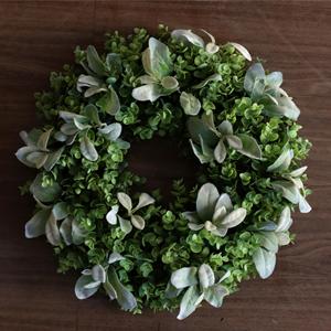 Nueva hoja de manzana de eucalipto verde 50cm guirnalda CORONA DE Navidad coronas para decoración del hogar - Product Image 4