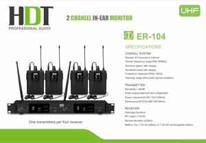 2-4 CANALES UHF Micrófono Frecuencia Ajustable ECHO y ECUALIZADOR - Product Image 6