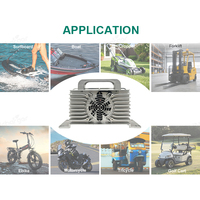 Chargeur de batterie LiFePO4 60V 20A, chargeur intelligent, scooter électrique, vélo électrique, étanche IP67, affichage LED