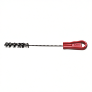 Brosse manuelle avec manche rouge pour le nettoyage des tuyaux et des conduites - Product Image 2
