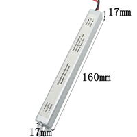 Catu daya Led Ultra tipis 100-265V ke DC 12V 1,5 a 18W untuk Strip Led