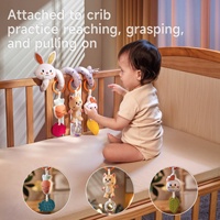 Tumama enfants lit spirale hochets jouet mignon lapin poussette peluche ours suspendu hochet jouet en peluche lapin activité bébé siège de voiture jouets
