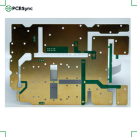 PCBSync Rogers RT/duroid 5880 0.5mm 1oz Or dur 2 couches Carte RF à perte ultra-faible